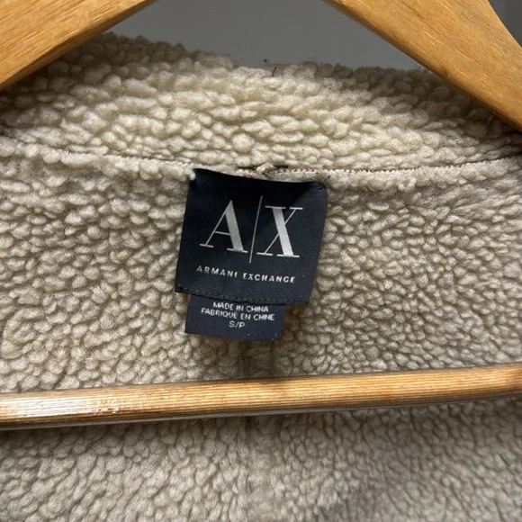 Armani exchange women’s brown shearling Jacket size small - Picture 4 of 9